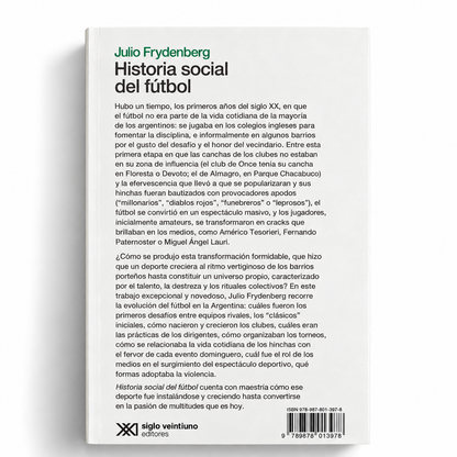 Historia social del fútbol. Del amateurismo a la profesionalización